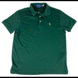 Polo Ralph Lauren men’s polo shirt green Sz medium slim custom fit